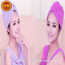 quick dry microfiber women salon turban hair towel